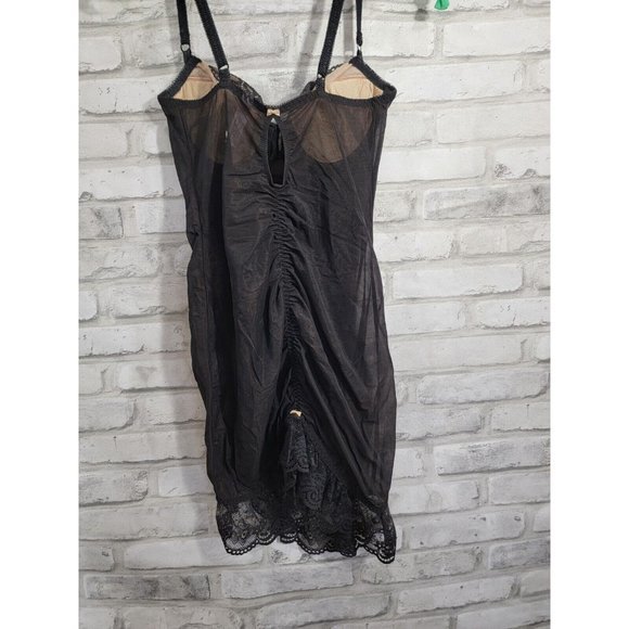 Victoria Secret Cheeky Black 34B Black Lingerie Lace 1 piece Strap - Picture 11 of 14